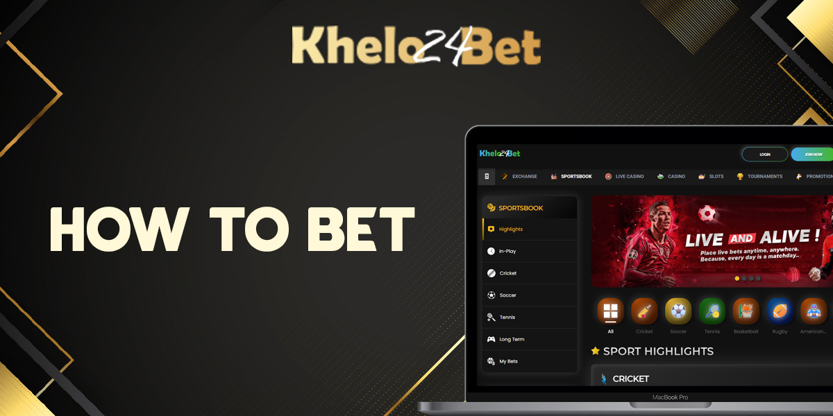Step by step instructions how to start betting on sport on Khelo24bet
