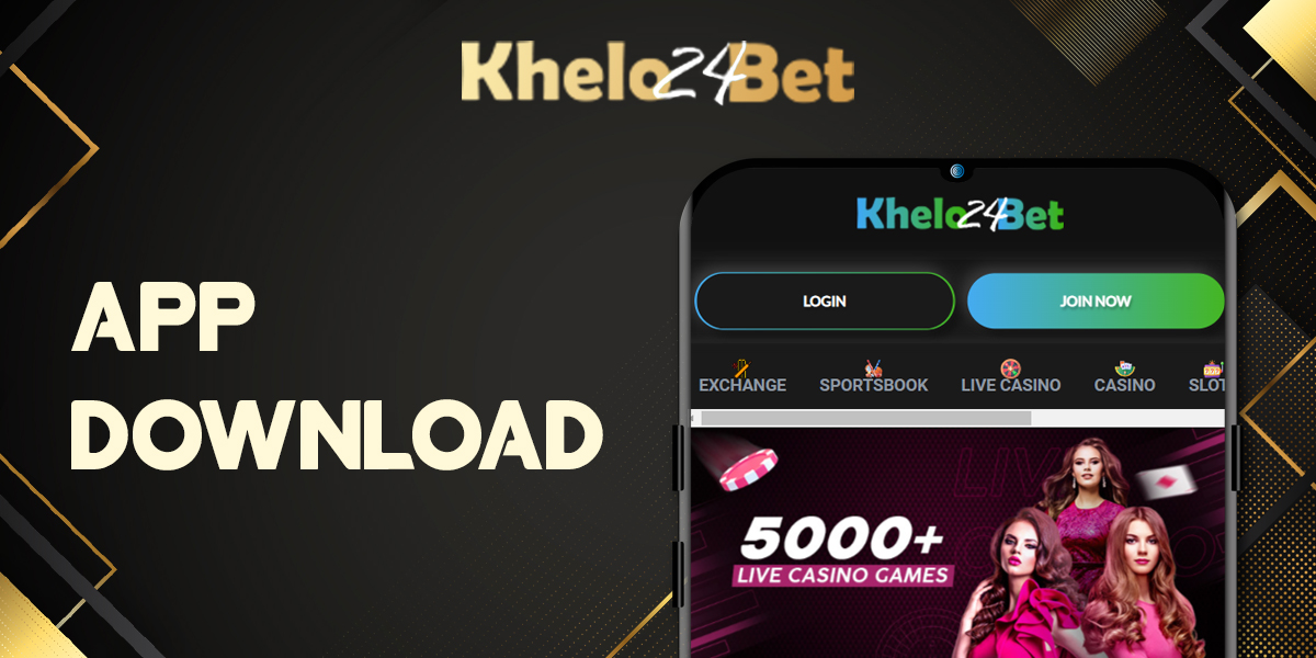 Instructions for downloading the Khelo24bet mobile app