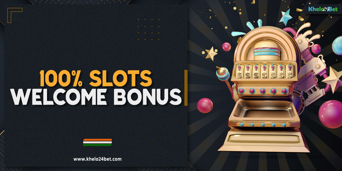 Khelo24bet offers a 100% slots welcome bonus for players from India