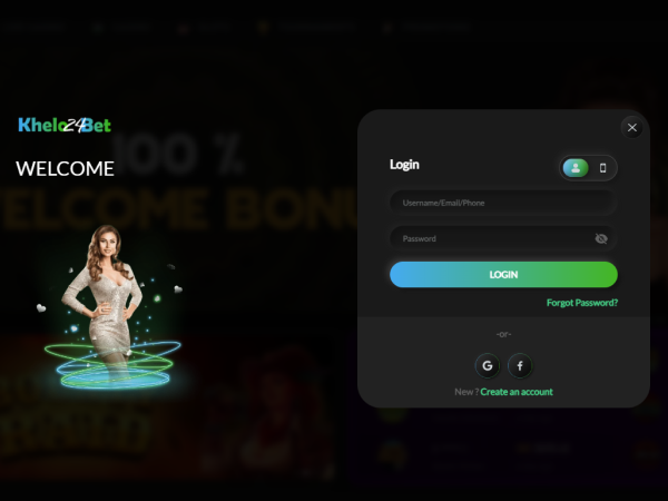Registration form on Khelo24Bet to create an account, step 2