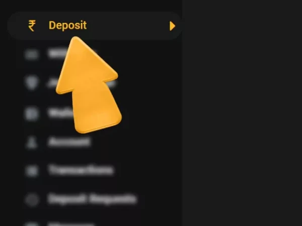 Deposits section on Khelo24Bet website or app, step 4 for adding funds